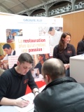 Sur le stand du groupe Flo.