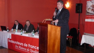Invité du congrès, Thierry Grégoire, l'actuel président des saisonniers de l'Umih, est venu parlé de la TVA et de la campagne de promotion Le Goût en mouvement.