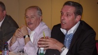 Michel Lesec président des hôteliers et Jacques Blanchet.