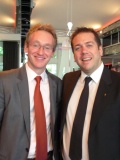 Laurent Plantier, DG du groupe Alain Ducasse et Arnaud Lallement, L'Assiette Champenoise à Reims).