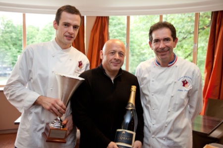 Arnaud Faye, Thierry Marx et Fabrice Prochasson, président des Toques francaises. Arnaud Faye, Thierry Marx et Fabrice Prochasson, président des Toques francaises.