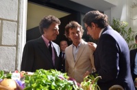 Jack Lang, Guy Martin et Frédéric Lefebvre au 'marché des papilles'.