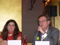 Christine Trotigon (atout france) et laurent Gardinier, président des établissements de prestige