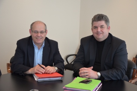 Laurent Luste et Thierry Grégoire au siège de l'Umih, rue d'Anjou. Laurent Luste et Thierry Grégoire au siège de l'Umih, rue d'Anjou.