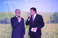 Maîtres de cérémonie de cette finale très réussie : le biérologue Hervé Marziou et Jérôme Albouy, directeur de la communication d'Heineken