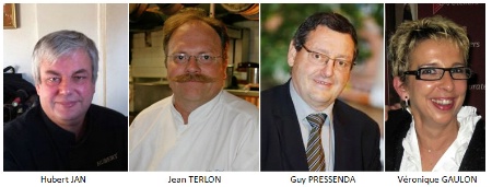 De g à d : Hubert Jan, Jean Terlon, Guy Pressenda et Véronique Gaulon. De g à d : Hubert Jan, Jean Terlon, Guy Pressenda et Véronique Gaulon.