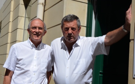 Hervé Bécam et Roland Héguy au 22 rue d'Anjou. Hervé Bécam et Roland Héguy au 22 rue d'Anjou.