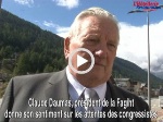 Claude Daumas, président de la Fagiht, lors du congrès 2012, hier, à Val Cenis