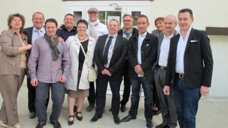 Les membres du conseil d'administration autour du président Philippe Lhomme (premier plan, 3e à gauche) réélu, dmanche 28 avril. Les membres du conseil d'administration autour du président Philippe Lhomme (premier plan, 3e à gauche) réélu, dmanche 28 avril.