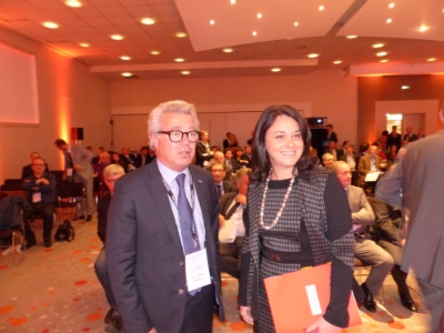 Didier Chenet, président du Synhorcat, et Sylvia Pinel, ministre du Tourisme.