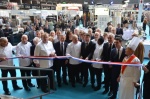 Joël Robuchon et le maire de Nice, Christian Estrosi, ont inauguré le salon Agecotel