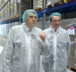 Bruno Rousseau, directeur général de Bridor, et Louis Le Duff. Bruno Rousseau, directeur général de Bridor, et Louis Le Duff.