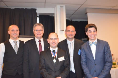 De g à d : Christophe Davoisne, Guy Musart, Stéphane Ginouves, Henri Di Nola et Alexis Taoufic. De g à d : Christophe Davoisne, Guy Musart, Stéphane Ginouves, Henri Di Nola et Alexis Taoufic.