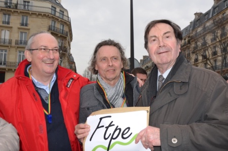 De g à d : Jean-Luc Madec, Stéphane Marion et Guy Giquello.