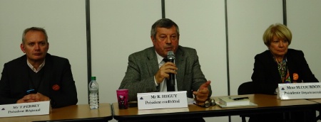 Thierry Perbet, président de l'Umih de l'Auvergne, Roland Héguy, président national de l'Umih, et Martine Courbon, présidente de l'Umih 63. Thierry Perbet, président de l'Umih de l'Auvergne, Roland Héguy, président national de l'Umih, et Martine Courbon, présidente de l'Umih 63.