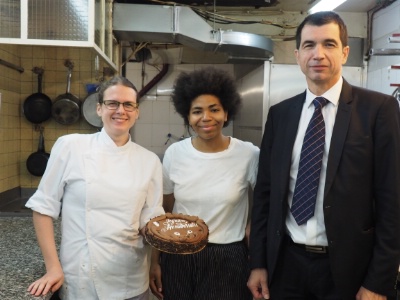 De g à d : Melisande Zeddam, Chimène et Stéphane Malchow. De g à d : Melisande Zeddam, Chimène et Stéphane Malchow.