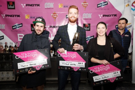 Les lauréats du SIP Bartender Cocktails Challenge.
