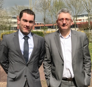 Michaël Schmitt et Philippe Lefevre ont accueilli leurs adhérents dans les locaux du CFA interconsulaire (CFAIE) de Val de Reuil.