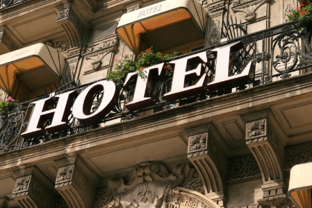 Une façade d'hôtel parisien. Une façade d'hôtel parisien.