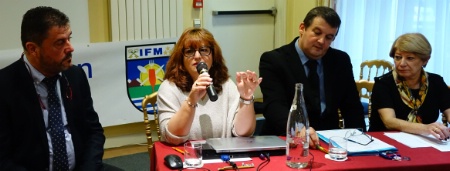 Yves Larrouture, nouveau président de l'IFM, Nathalie Baudoin, Jean-Christophe Carcenac et Martine Courbon, présidente de l'Umih 63. Yves Larrouture, nouveau président de l'IFM, Nathalie Baudoin, Jean-Christophe Carcenac et Martine Courbon, présidente de l'Umih 63.