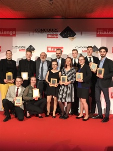 Tous les gagnants de l'édition 2019 autour de Jean-Pierre Blanc et de Xavier Rombouts.