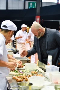 Le chef Philippe Etchebest lors du trophée portant son nom, lors de l'édition 2017. Le chef Philippe Etchebest lors du trophée portant son nom, lors de l'édition 2017.