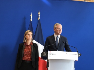 La secrétaire d'Etat, Agnès Pannier-Runacher et Bruno Le Maire ont reçu les représentants des grandes filières économiques mardi à Bercy. La secrétaire d'Etat, Agnès Pannier-Runacher et Bruno Le Maire ont reçu les représentants des grandes filières économiques mardi à Bercy.