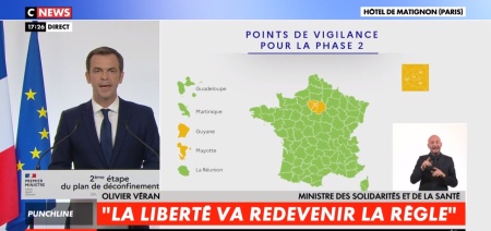 Une carte majoritairement verte au 28 mai.