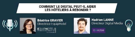 Béatrice Gravier et Hadrien Lanne sur le thème du digital. Béatrice Gravier et Hadrien Lanne sur le thème du digital.