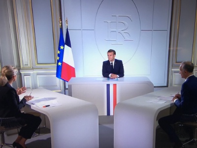 Le Président de la République lors de sa prise de parole ce mercredi soir. Le Président de la République lors de sa prise de parole ce mercredi soir.