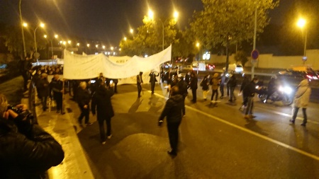 Manifestation hier matin sur les périphériques parisiens. Manifestation hier matin sur les périphériques parisiens.