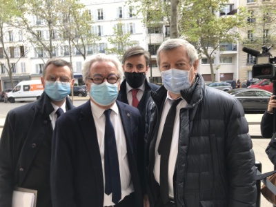 Les dirigeants du GNI, de l'Umih, du GNC et du SNRTC. Les dirigeants du GNI, de l'Umih, du GNC et du SNRTC.