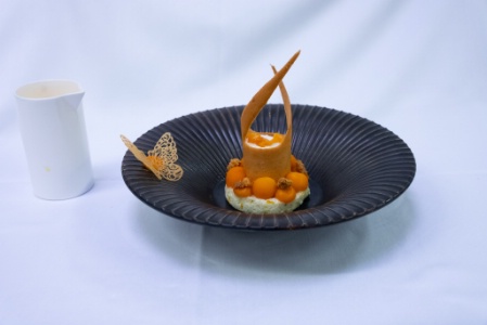 Son dessert.