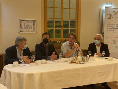 De g à d : Roland Héguy, Thierry Fontaine, Jérôme Guilbert et Didier Chenet.