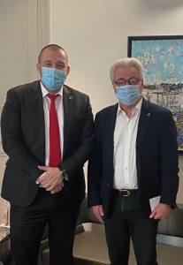 Guillaume Gomez et Didier Chenet, président du GNI.