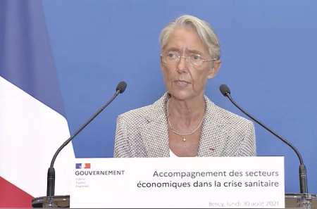 Elisabeth Borne prône la tolérance durant cette semaine de mise en place du pass sanitaire dans les entrerpises qui reçoivent du public.