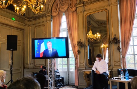 Intervention vidéo de Jean-Baptiste Lemoyne, secrétaire d'Etat chargé du Tourisme : 'La gastronomie française est bien plus haute que la tour Eiffel.'