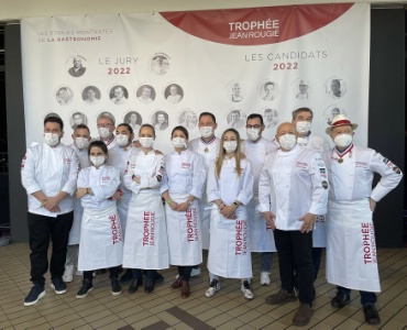 Le jury du Trophée Jean Rougié 2022 des plats chauds, froids et technique.