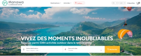 Manawa propose plus de 5 500 activités de plein air à la réservation. Manawa propose plus de 5 500 activités de plein air à la réservation.