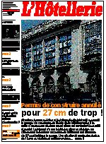 Le journal L'Htellerie numro 2627 du 19 Aot 1999