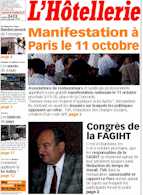 Le journal L'Htellerie numro 2633 du 30 Septembre 1999