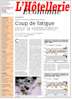 Le Journal L'Htellerie Economie numro 2722 du 14 Juin 2001