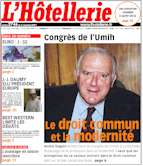 Le Journal de L'Htellerie numro 2746 du 29 Novembre 2001