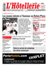 Le journal de L'Htellerie numro 2894 du 14 octobre 2004
