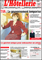 Le journal de L'Htellerie 2861 du 26 fvrier 2004