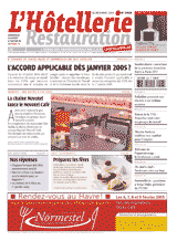Le journal de L'Htellerie Restauration numro 2903 du 16 dcembre 2004